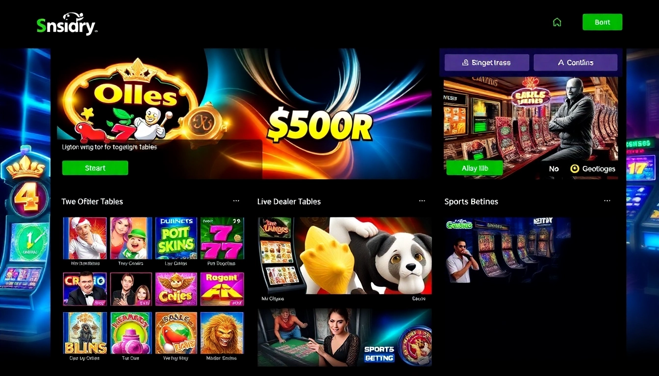 Engaging betting scene on ck4444 net showing slots and live casino action, enticing players with vibrant visuals and professional setup.