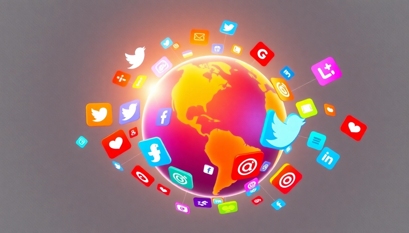 Latest Social Network News updates shown on vibrant social media icons connecting across a